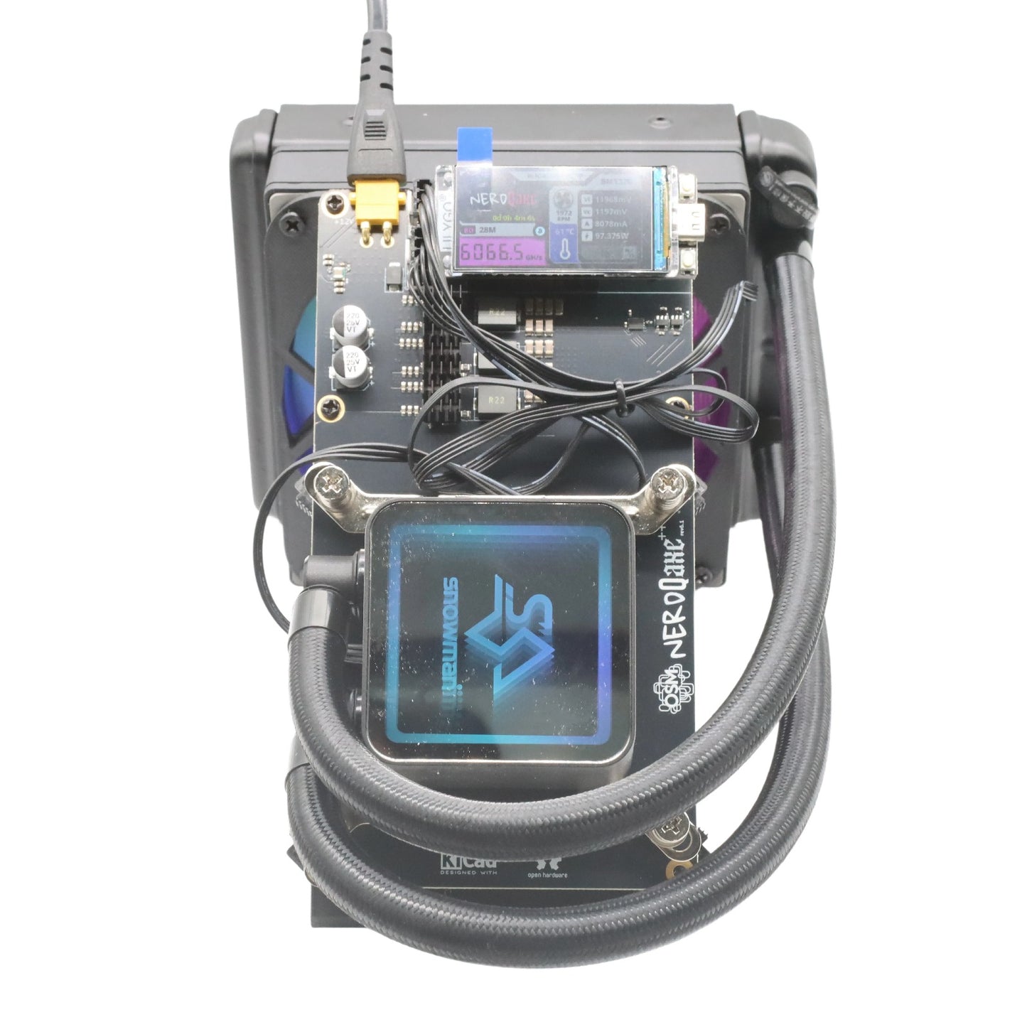 Rev 6.1 NerdQaxe Hydro – Ultra-Quiet Hydro-Cooled Bitcoin Solo Miner (Updated 2025 Model)