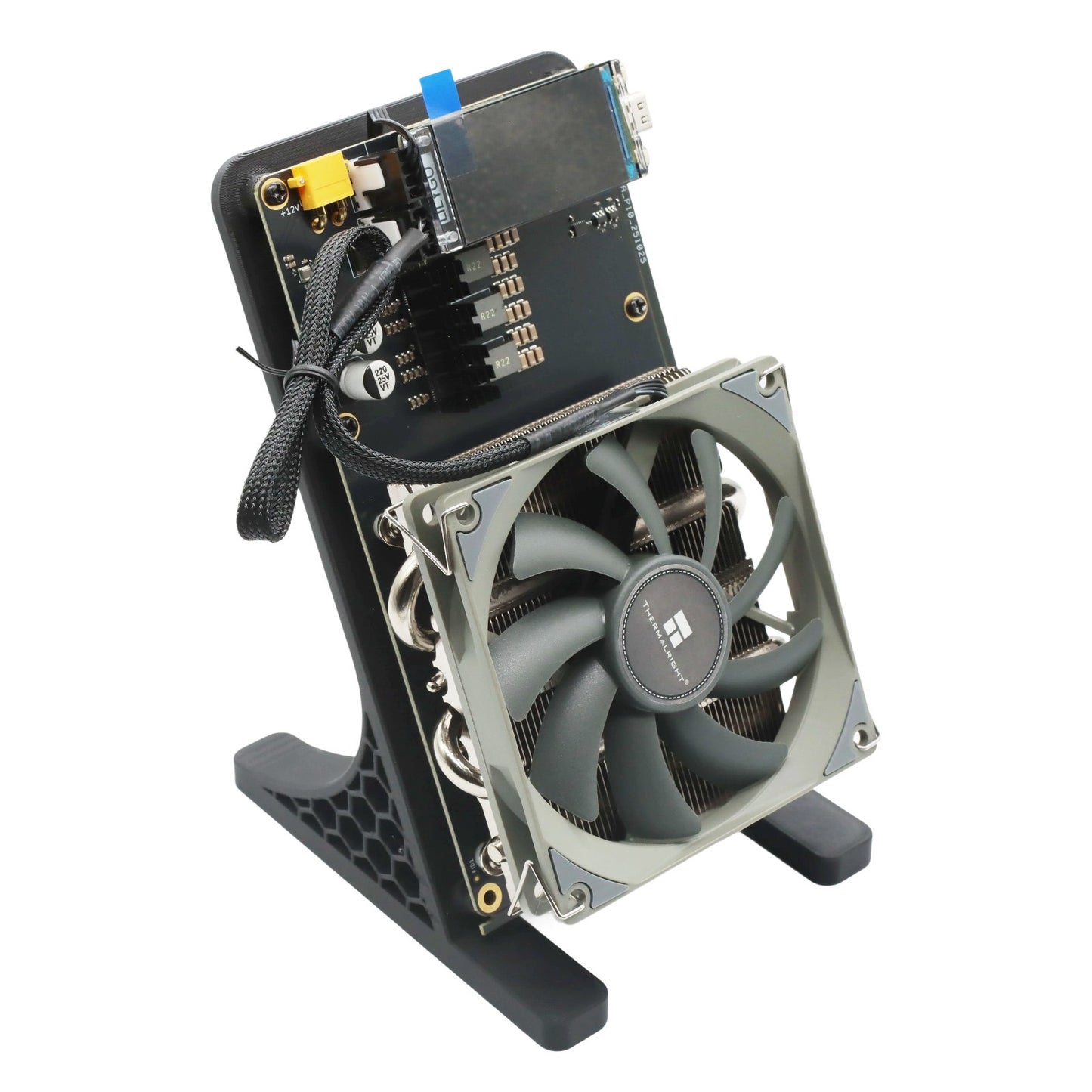 NerdQAxe++ Air Rev 6.1 Bitcoin Solo Miner | Air Cooled | WiFi | Plug & Play SHA-256 ASIC